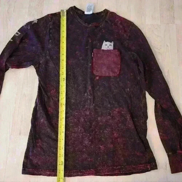 Ripndip cat hidden message pocket long sleeve tee size small - Picture 5 of 8